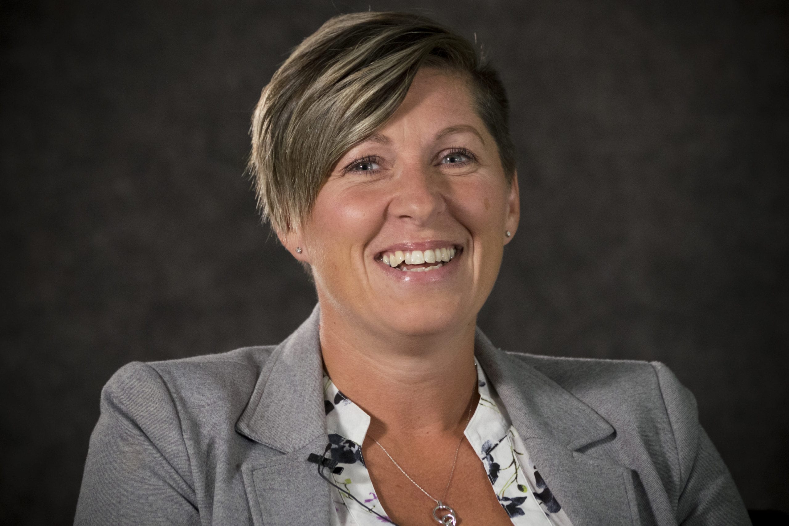 Lindsay Mcauley, graduate from Stenberg's Nursing Unit Clerk Program, is happy with the new career.